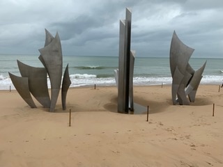Memorial Sculpture on Omaha Beach