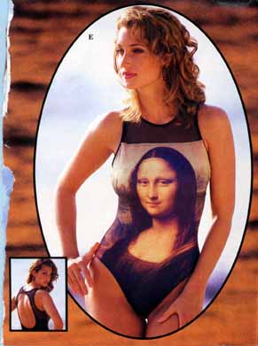 Mona Lisa In Bathing Suit