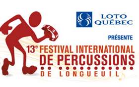 2014 Longueuil Percussion Festival June 6-13: 450 463-2692
