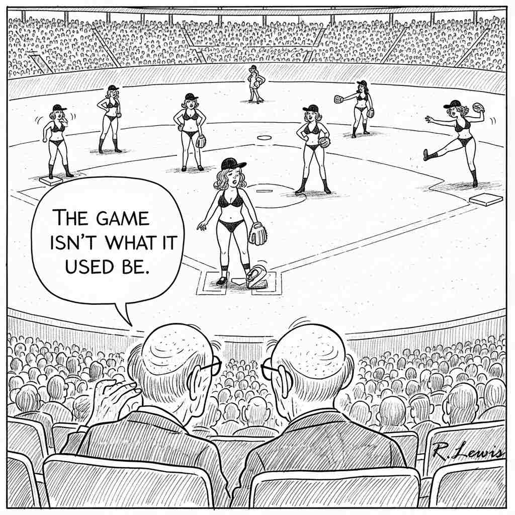 Cartoons by Robert J. Lewis at www.artsandopinion.com