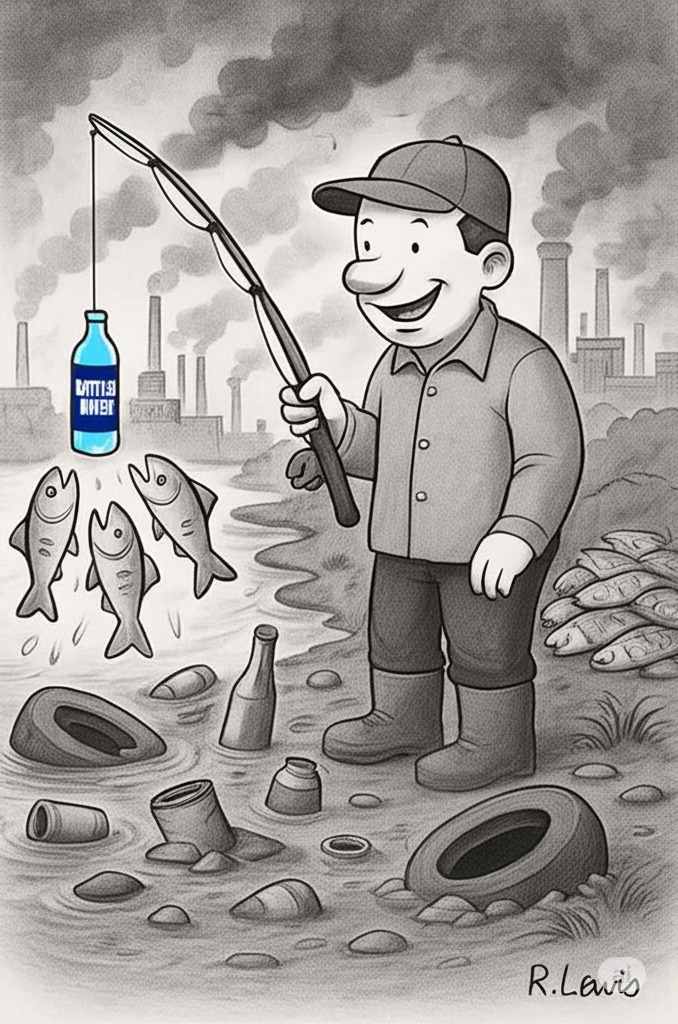 Cartoons by Robert J. Lewis at www.artsandopinion.com