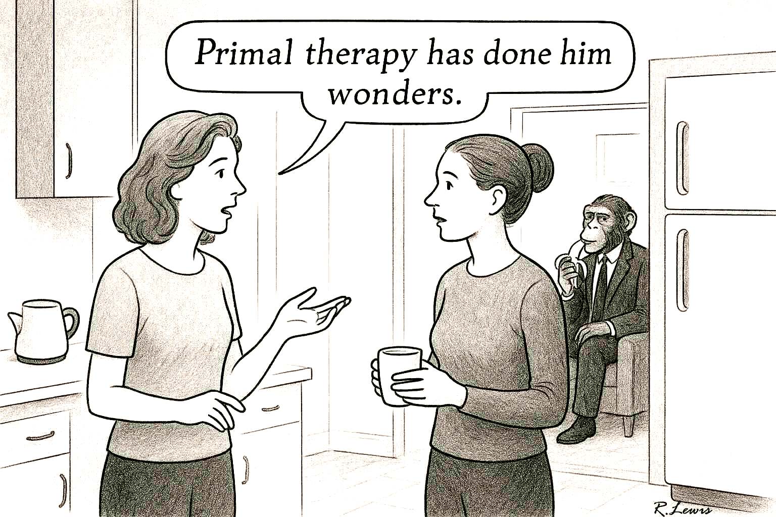 Cartoons by Robert J. Lewis at www.artsandopinion.com