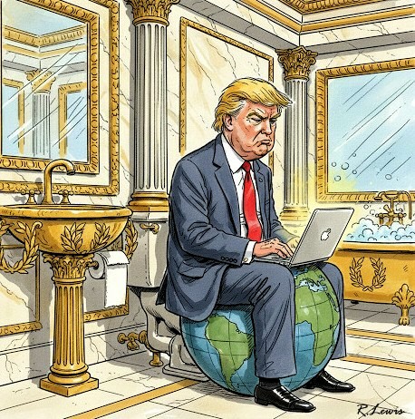 Cartoons by Robert J. Lewis at www.artsandopinion.com