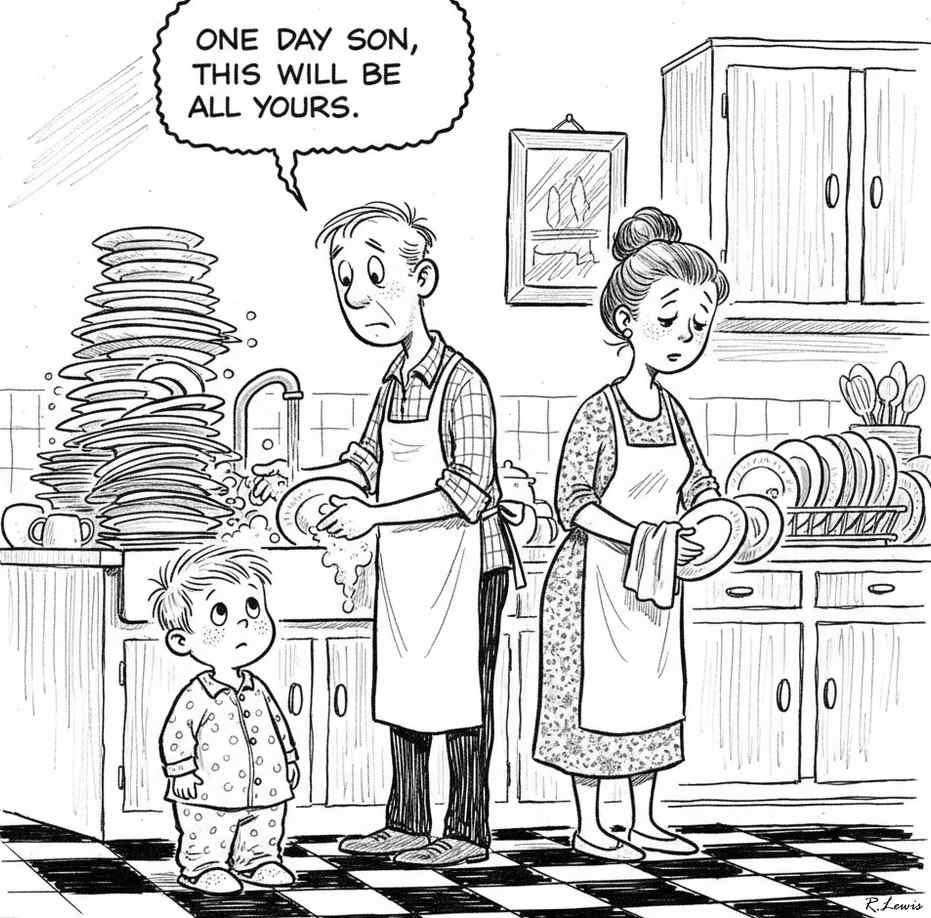 Cartoons by Robert J. Lewis at www.artsandopinion.com