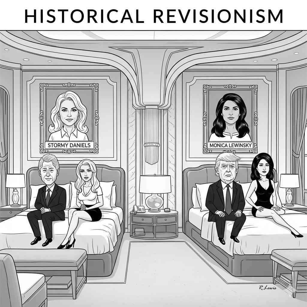Donald Trump cartoon by Robert J. Lewis