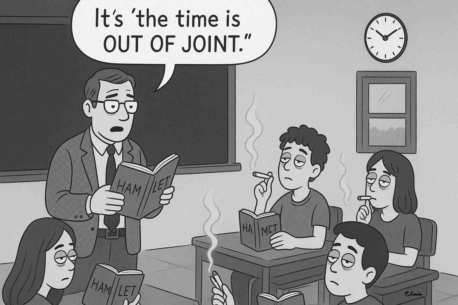 Cartoons by Robert J. Lewis at www.artsandopinion.com