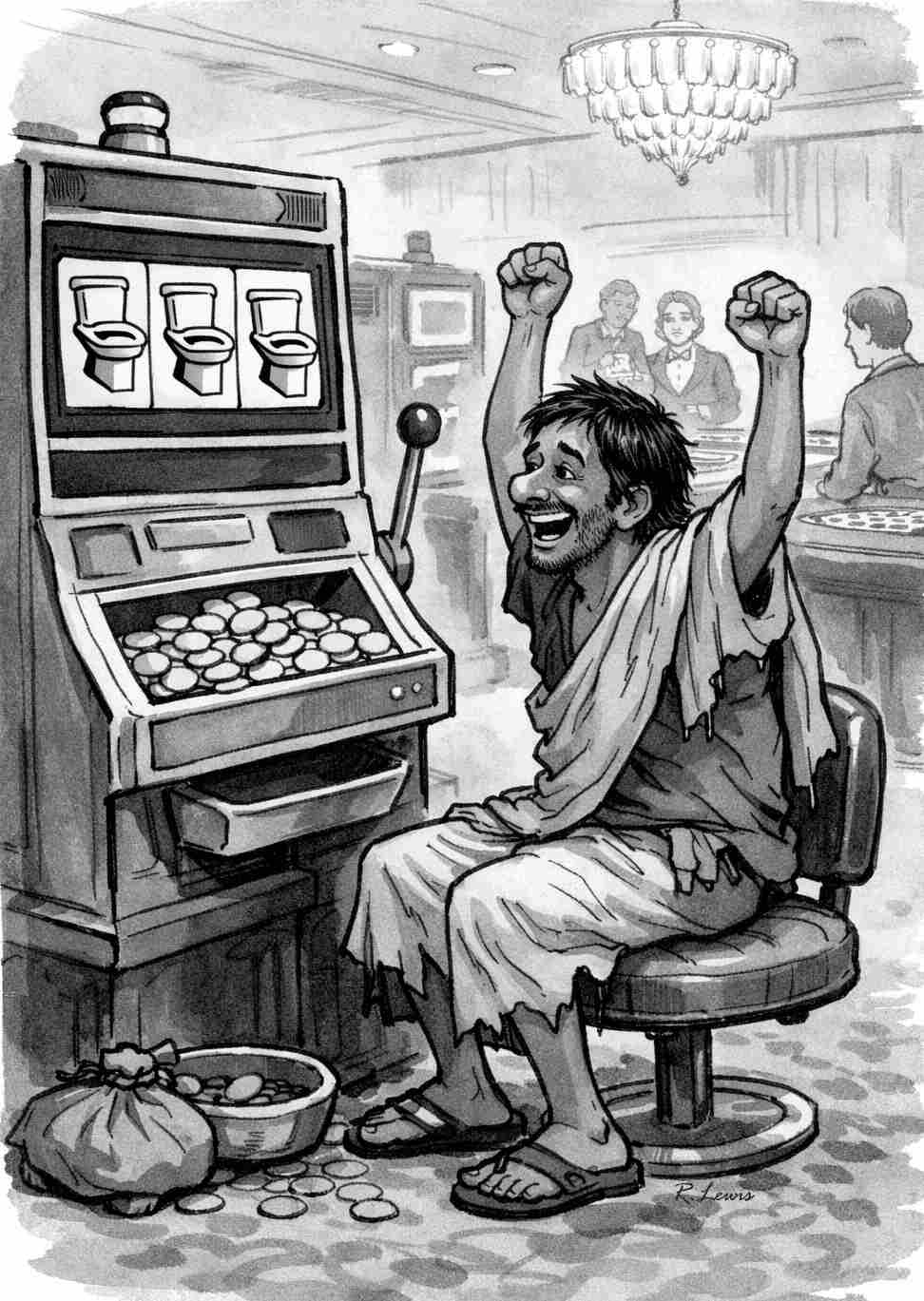 Cartoons by Robert J. Lewis at www.artsandopinion.com