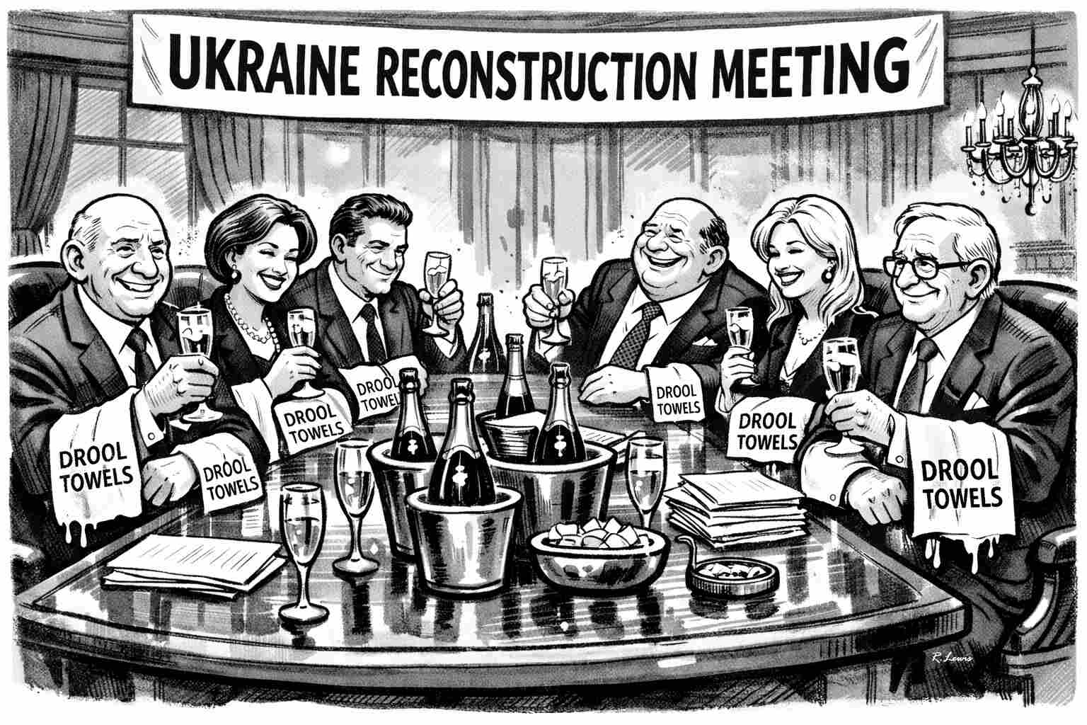 Cartoons by Robert J. Lewis at www.artsandopinion.com