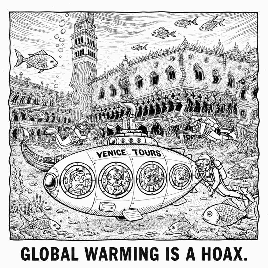 Cartoons by Robert J. Lewis at www.artsandopinion.com