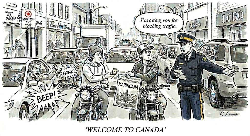 Cartoons by Robert J. Lewis at www.artsandopinion.com